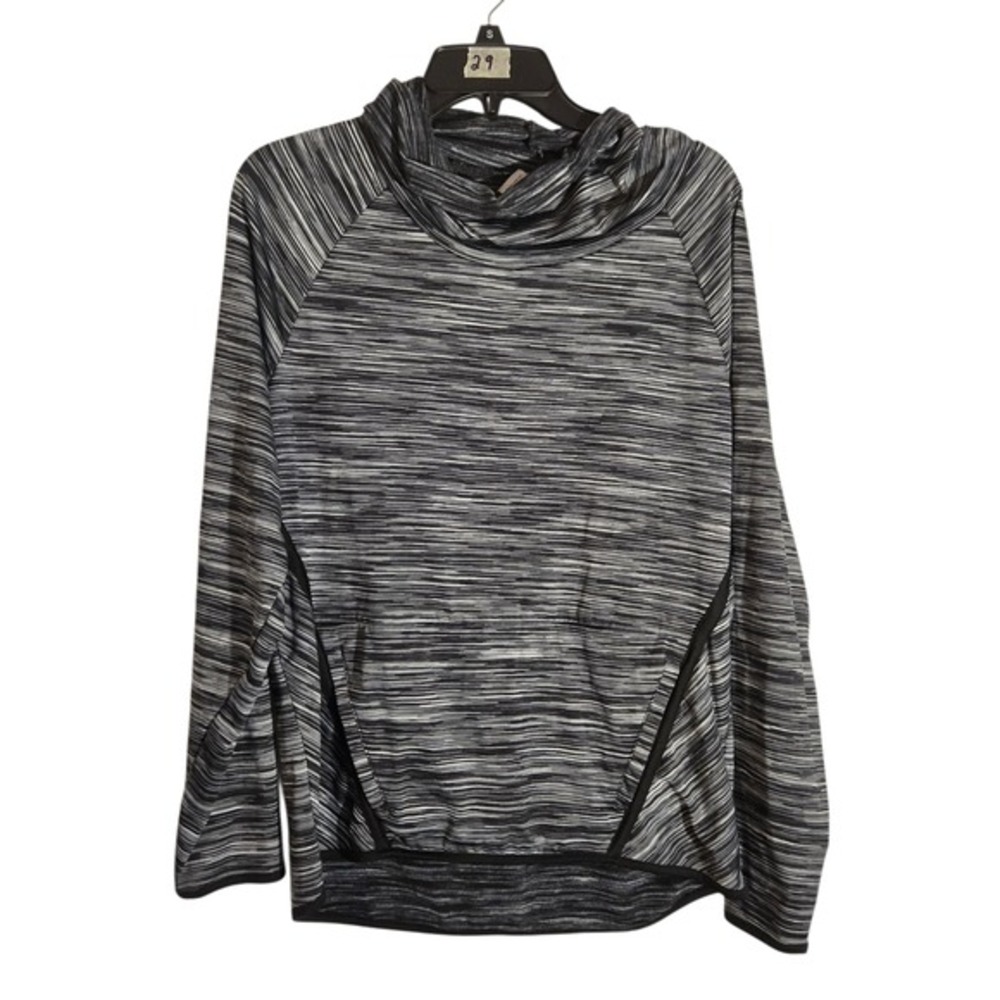 Athletic Works Womens Long Sleeve Cowl Neck Marled Pullover Top Size M